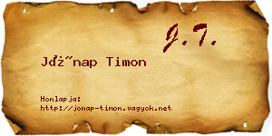 Jónap Timon névjegykártya